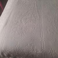 Coperta matrimoniale in cotone stampa in filo