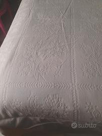 Coperta matrimoniale in cotone stampa in filo