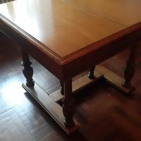 Tavolo noce quadrato '900