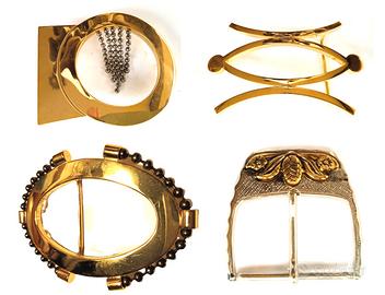 n. 4 Fibbie per cintura donna da cm 5