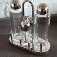 Alessi set olio aceto sale pepe 