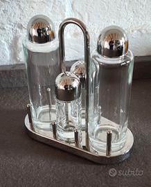 Alessi set olio aceto sale pepe 