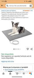 coperta riscalda cuccia e ciotole 