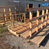 Bancali e cavalletti in legno