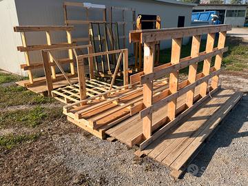 Bancali e cavalletti in legno