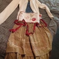 vestito carnevale contadina