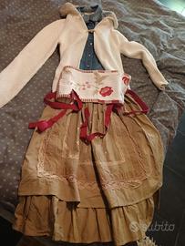 vestito carnevale contadina