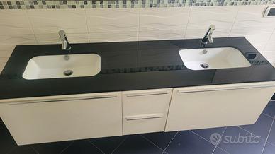 Mobile bagno con doppio lavabo
