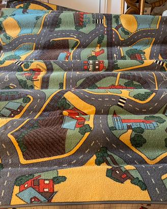 Tappeto Gioco per Bambini con Strade e Città