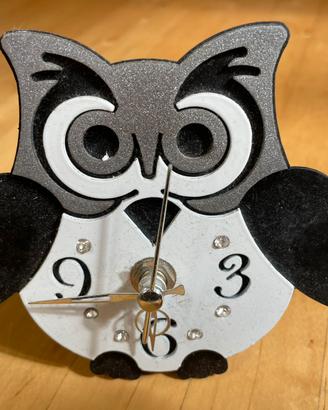 Orologio sveglia a forma di gufo da collezione