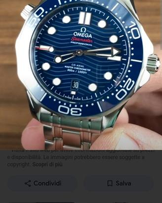 Seamaster 300 braccialato blu data ottobre2025