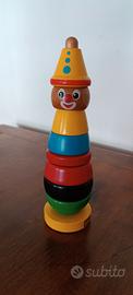 Pagliaccio di legno da impilare BRIO