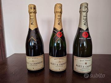 Set 3 bottiglie Champagne Moet & Chandon vintage
