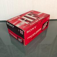 10 musicassette vergini HF 46 sigillate 