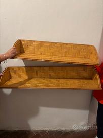 mensola per libri in bambù