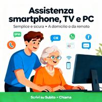 Assistenza smartphone, TV e PC per anziani