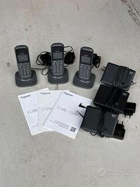 Gigaset CL390 Trio - 3 cordless completi di basi e