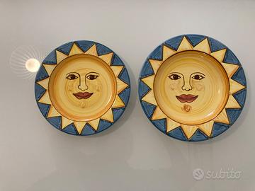 piatti ceramica. sole