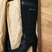 Stivali Replay in pelle e tessuto jeans. Nuovi