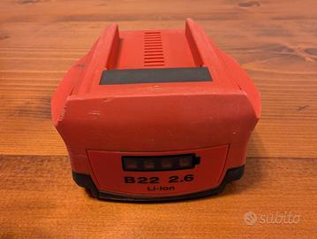 Hilti B22 2.6Ah CPC 21.6V Batteria Rigenerata