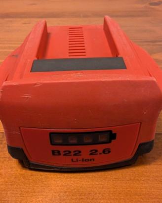 Hilti B22 2.6Ah CPC 21.6V Batteria Rigenerata