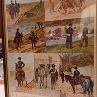 Cartoline I carabinieri di G.Fattori