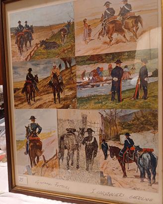 Cartoline I carabinieri di G.Fattori
