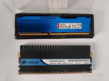 Lotto 11 moduli RAM DDR3 DDR2 usati funzionanti