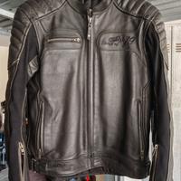 giubbotto moto in pelle UNICO IXS