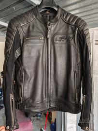 giubbotto moto in pelle UNICO IXS