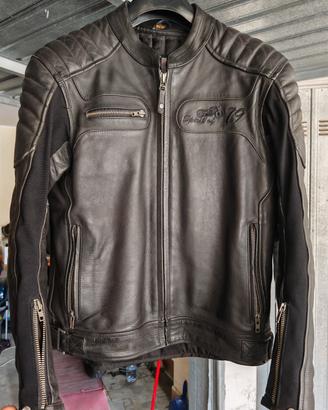 giubbotto moto in pelle UNICO IXS