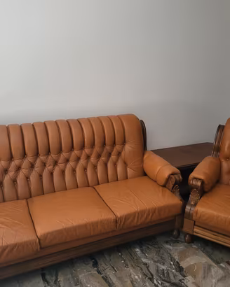 salotto 3pezzi Chesterfield Anni '50
