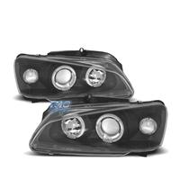 FARI PER PEUGEOT 106 96-05 ANGEL EYES FONDO NERO