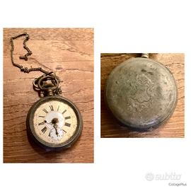 Orologio cipolla da tasca uomo senza vetro