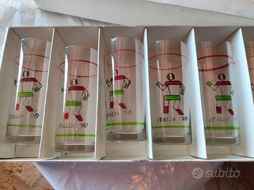 SET da 6 bicchieri Italia "90"
