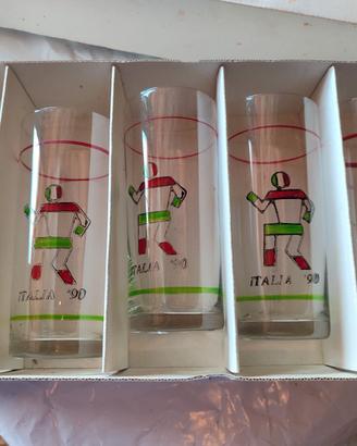 SET da 6 bicchieri Italia "90"