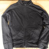 felpa con cerniera e girocollo 