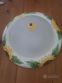 Plafoniera per cucina/Lorenzo Murano/dipinta a man