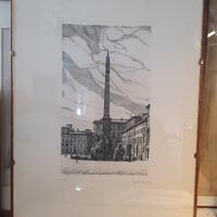 Gianni Malandrino - Acquaforte di Piazza Navona