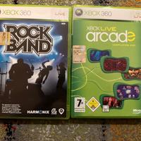 Giochi Xbox 360 Rock Band e Xbox Live Arcade