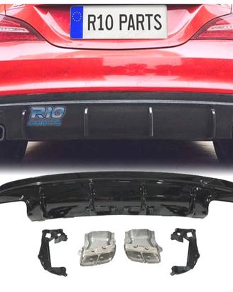 DIFFUSORE MERCEDES CLA W117 13-15 LOOK A45 NERO LU