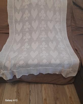 Copertina lettino culla bianca 