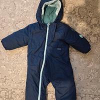 WEDZE Tuta sci baby 500 WARM azzurra