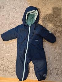 WEDZE Tuta sci baby 500 WARM azzurra