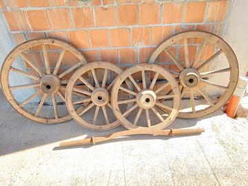 Ruote e barra per carro agricolo