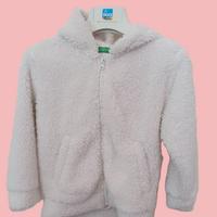 Benetton Giubbotto pelliccia x bambina