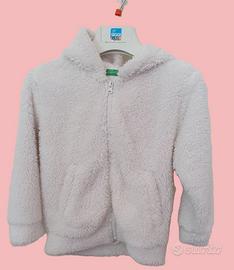 Benetton Giubbotto pelliccia x bambina