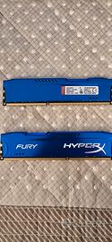 RAM DDR3 HYPERX FURY CL.9  1333Mhz  HX313C9F/4