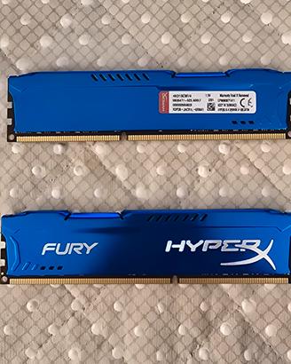 RAM DDR3 HYPERX FURY CL.9  1333Mhz  HX313C9F/4