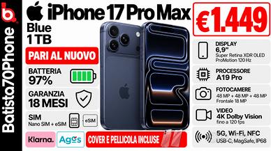 Apple iPhone 17 Pro Max Blue 1 TB